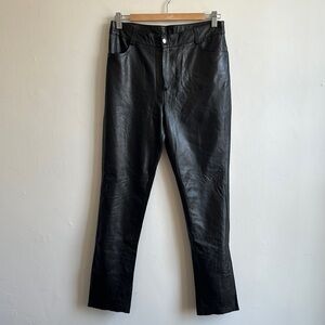 Leather pants black soft leather fully lined women’s xs
